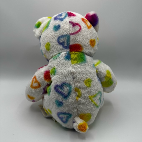 Build-A-Bear Rainbow Hearts Teddy Bear - Picture 3 of 5